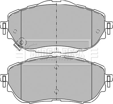 Borg & Beck BBP2441 - Гальмівні колодки, дискові гальма autocars.com.ua