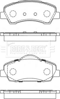 Borg & Beck BBP2442 - Тормозные колодки, дисковые, комплект autodnr.net