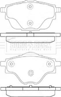 Borg & Beck BBP2451 - Тормозные колодки, дисковые, комплект autodnr.net