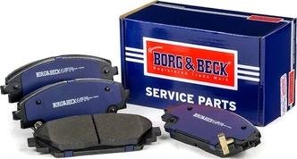 Borg & Beck BBP2454 - Гальмівні колодки, дискові гальма autocars.com.ua