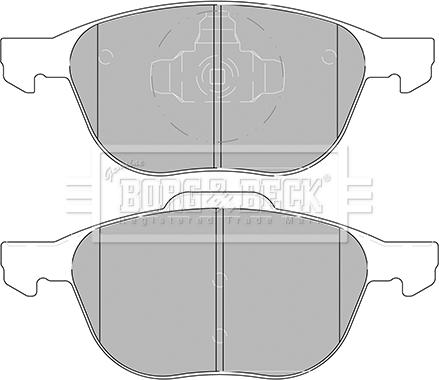 Borg & Beck BBP2456 - Тормозные колодки, дисковые, комплект avtokuzovplus.com.ua