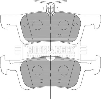 Borg & Beck BBP2462 - Тормозные колодки, дисковые, комплект avtokuzovplus.com.ua