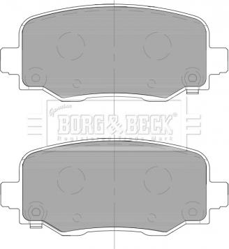 Borg & Beck BBP2466 - Тормозные колодки, дисковые, комплект avtokuzovplus.com.ua