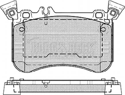 Borg & Beck BBP2467 - Гальмівні колодки, дискові гальма autocars.com.ua