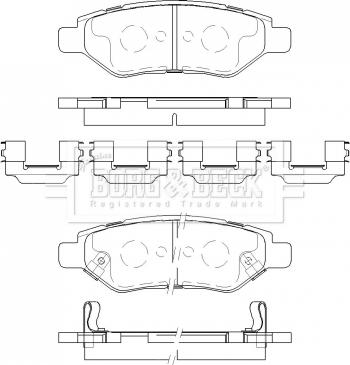 Borg & Beck BBP2469 - Гальмівні колодки, дискові гальма autocars.com.ua