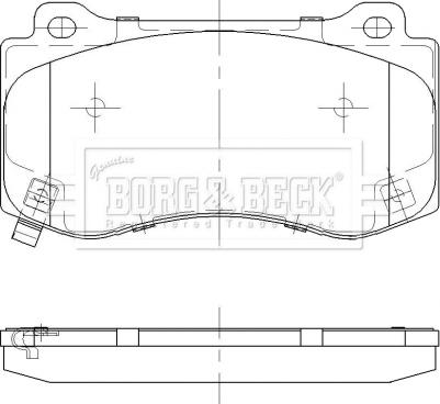Borg & Beck BBP2474 - Гальмівні колодки, дискові гальма autocars.com.ua