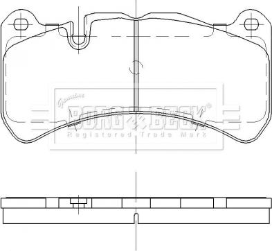 Borg & Beck BBP2477 - Гальмівні колодки, дискові гальма autocars.com.ua