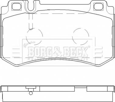Borg & Beck BBP2478 - Гальмівні колодки, дискові гальма autocars.com.ua