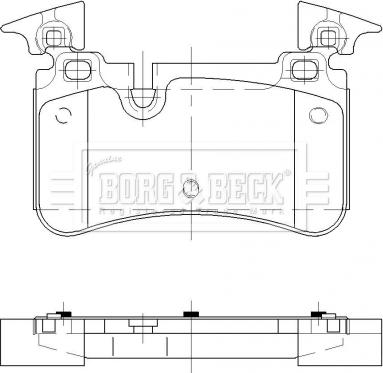 Borg & Beck BBP2482 - Тормозные колодки, дисковые, комплект avtokuzovplus.com.ua