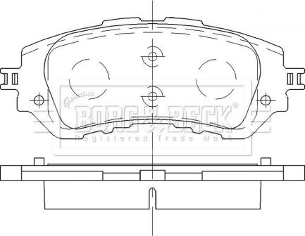 Borg & Beck BBP2483 - Гальмівні колодки, дискові гальма autocars.com.ua