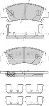 Borg & Beck BBP2484 - Гальмівні колодки, дискові гальма autocars.com.ua