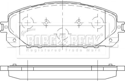 Borg & Beck BBP2485 - Гальмівні колодки, дискові гальма autocars.com.ua