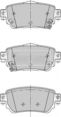 Borg & Beck BBP2498 - Гальмівні колодки, дискові гальма autocars.com.ua