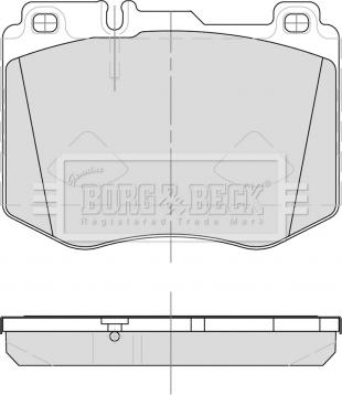 Borg & Beck BBP2500 - Гальмівні колодки, дискові гальма autocars.com.ua