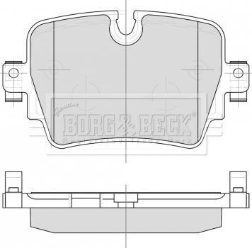 Borg & Beck BBP2502 - Гальмівні колодки, дискові гальма autocars.com.ua