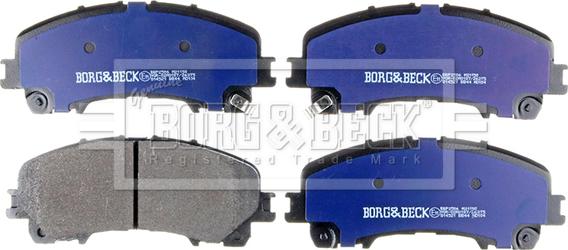 Borg & Beck BBP2506 - Гальмівні колодки, дискові гальма autocars.com.ua