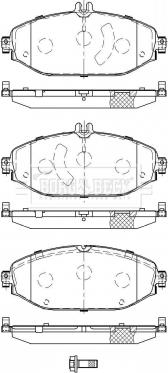 Borg & Beck BBP2513 - Гальмівні колодки, дискові гальма autocars.com.ua