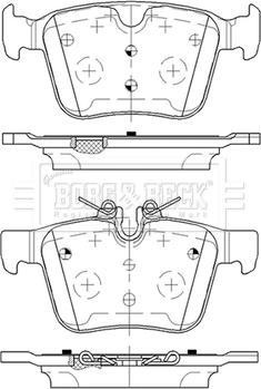 Borg & Beck BBP2516 - Гальмівні колодки, дискові гальма autocars.com.ua