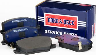 Borg & Beck BBP2519 - Гальмівні колодки, дискові гальма autocars.com.ua