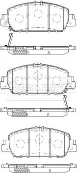 Borg & Beck BBP2533 - Гальмівні колодки, дискові гальма autocars.com.ua