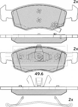 Borg & Beck BBP2540 - Гальмівні колодки, дискові гальма autocars.com.ua