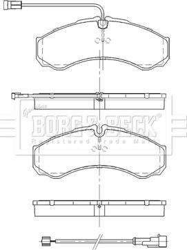 Borg & Beck BBP2551 - Гальмівні колодки, дискові гальма autocars.com.ua