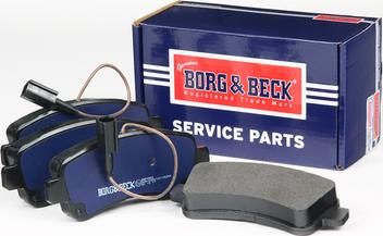 Borg & Beck BBP2560 - Гальмівні колодки, дискові гальма autocars.com.ua