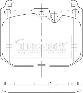 Borg & Beck BBP2562 - Гальмівні колодки, дискові гальма autocars.com.ua