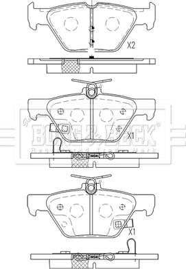 Borg & Beck BBP2571 - Гальмівні колодки, дискові гальма autocars.com.ua