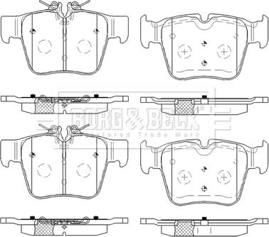 Borg & Beck BBP2581 - Гальмівні колодки, дискові гальма autocars.com.ua