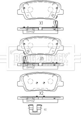 Borg & Beck BBP2584 - Гальмівні колодки, дискові гальма autocars.com.ua