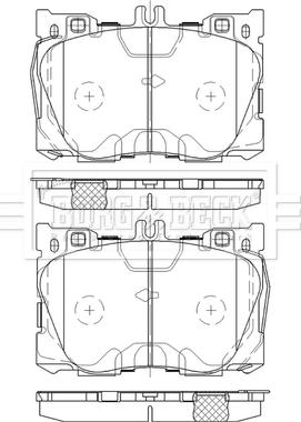 Borg & Beck BBP2587 - Гальмівні колодки, дискові гальма autocars.com.ua