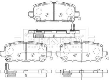 Borg & Beck BBP2607 - Гальмівні колодки, дискові гальма autocars.com.ua