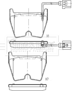 Borg & Beck BBP2617 - Гальмівні колодки, дискові гальма autocars.com.ua