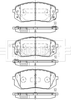 Borg & Beck BBP2618 - Гальмівні колодки, дискові гальма autocars.com.ua