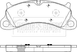 Borg & Beck BBP2619 - Тормозные колодки, дисковые, комплект autodnr.net