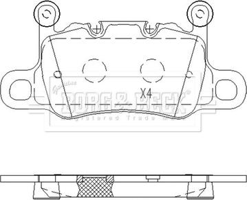 Borg & Beck BBP2636 - Гальмівні колодки, дискові гальма autocars.com.ua