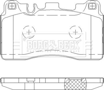 Borg & Beck BBP2653 - Тормозные колодки, дисковые, комплект autodnr.net
