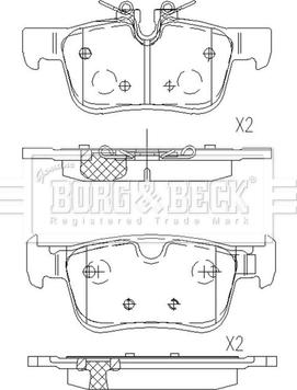 Borg & Beck BBP2657 - Гальмівні колодки, дискові гальма autocars.com.ua