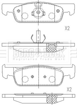 Borg & Beck BBP2660 - Гальмівні колодки, дискові гальма autocars.com.ua