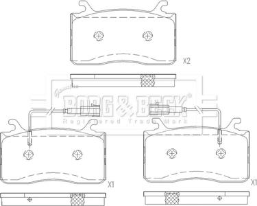 Borg & Beck BBP2670 - Гальмівні колодки, дискові гальма autocars.com.ua