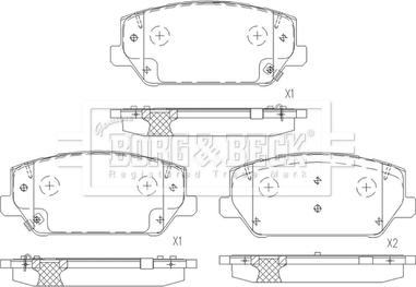 Borg & Beck BBP2675 - Гальмівні колодки, дискові гальма autocars.com.ua