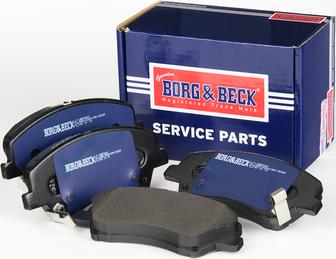 Borg & Beck BBP2681 - Гальмівні колодки, дискові гальма autocars.com.ua