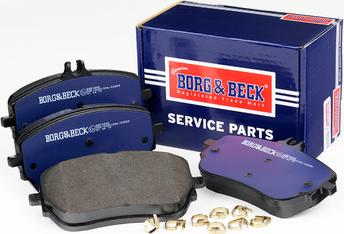 Borg & Beck BBP2808 - Гальмівні колодки, дискові гальма autocars.com.ua