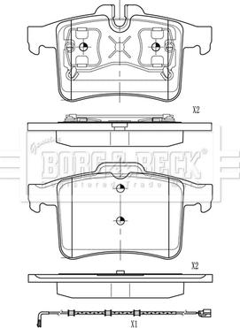 Borg & Beck BBP2831 - Гальмівні колодки, дискові гальма autocars.com.ua