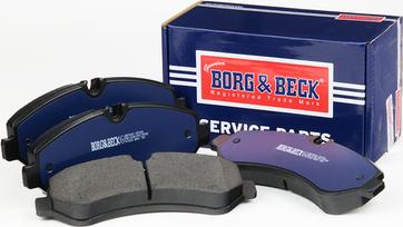 Borg & Beck BBP2843 - Тормозные колодки, дисковые, комплект avtokuzovplus.com.ua