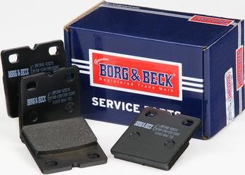 Borg & Beck BBP2846 - Комплект тормозных колодок, стояночный тормоз avtokuzovplus.com.ua