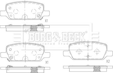 Borg & Beck BBP2863 - Гальмівні колодки, дискові гальма autocars.com.ua