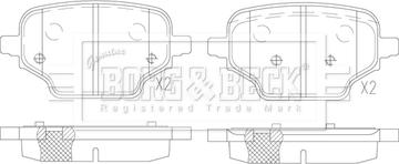 Borg & Beck BBP2864 - Гальмівні колодки, дискові гальма autocars.com.ua