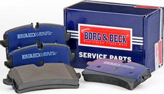 Borg & Beck BBP2868 - Тормозные колодки, дисковые, комплект avtokuzovplus.com.ua